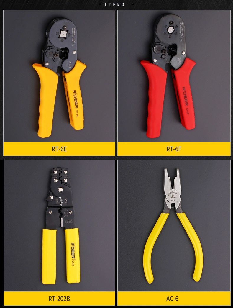 Rdeer Hand Tools Cable Ferrule Crimping Tool in Telecommunication Applications