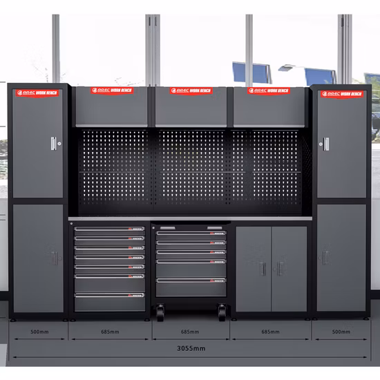 Armoire à outils de réparation automobile AA4c, table de travail, banc d'outils, chariot de rangement d'outils de véhicule, Type G
